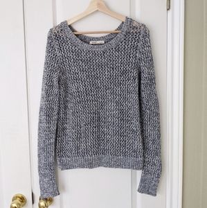 Old Navy white and blue cotton sweater